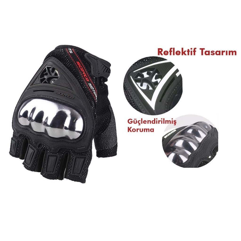 Scoyco Mc-44d Siyah Motosiklet Eldiven