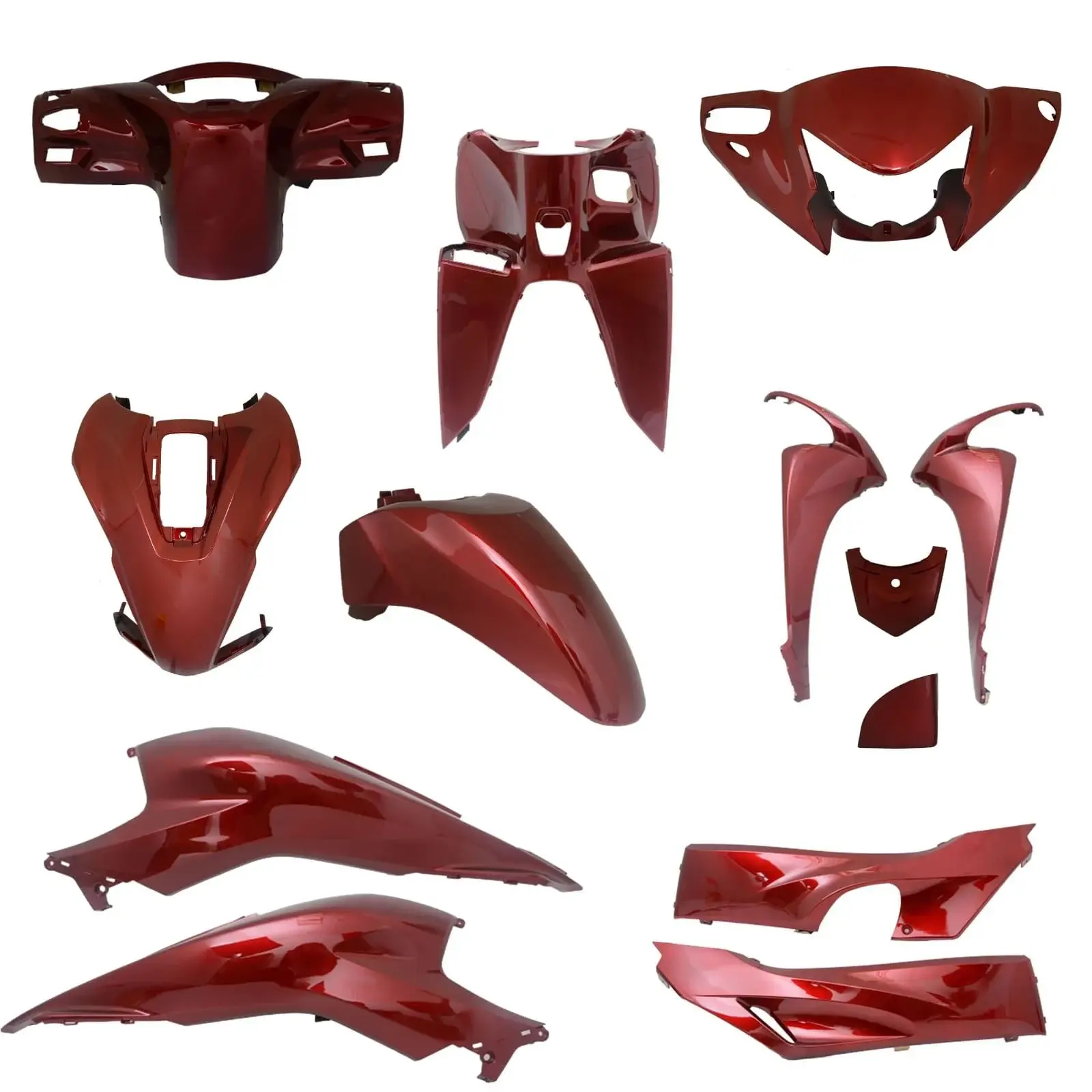 Honda Dio 110 Kırmızı Kaporta Seti