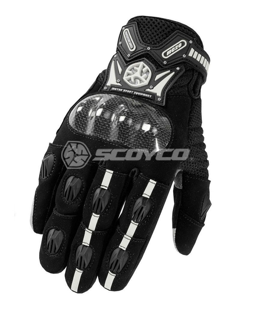 Scoyco MC20 Carbon Fiber Yazlık Eldiven (Siyah)