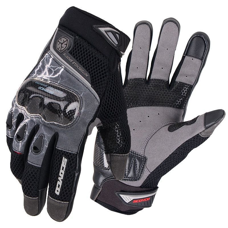 Scoyco MC47 Yazlık Korumalı Eldiven (Gri-Siyah)