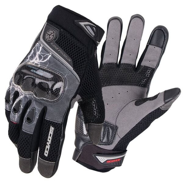Scoyco MC47 Yazlık Korumalı Eldiven (Gri-Siyah)