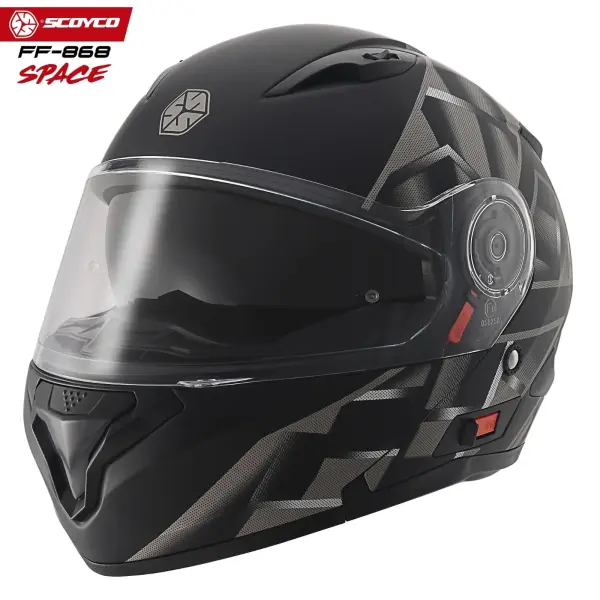 Scoyco Motosiklet Kaskı 868 Space Çene Açılır Kask