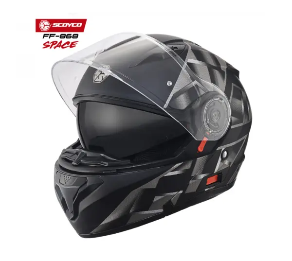 Scoyco Motosiklet Kaskı 868 Space Çene Açılır Kask