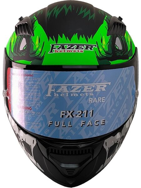 Motosiklet Kask Full Face Spoiler Motor Kaskı Rage